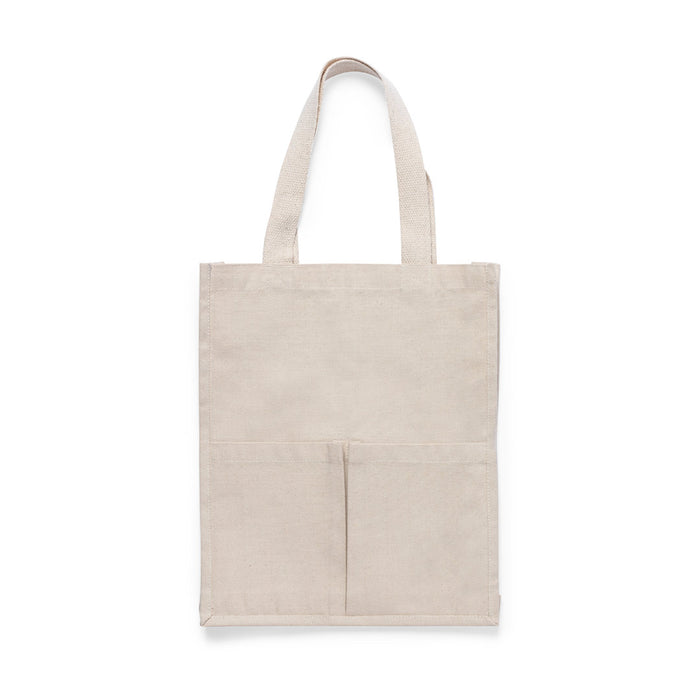 Natural cotton shopping bag branded