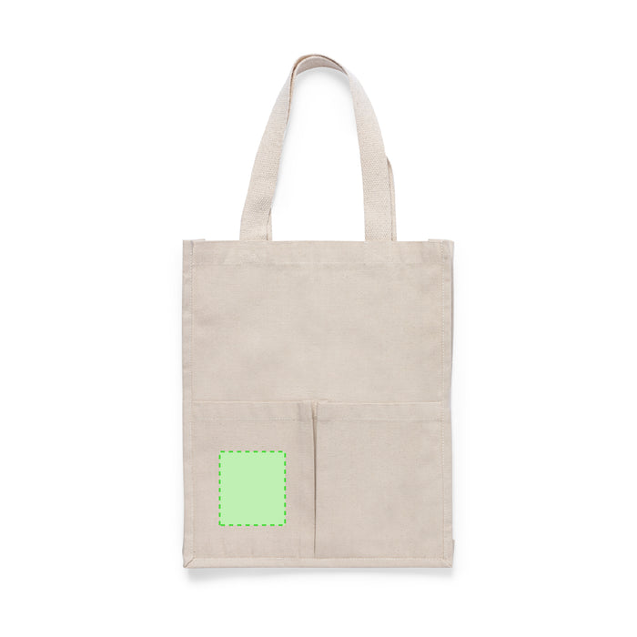 Branded canvas tote bag for UK events 