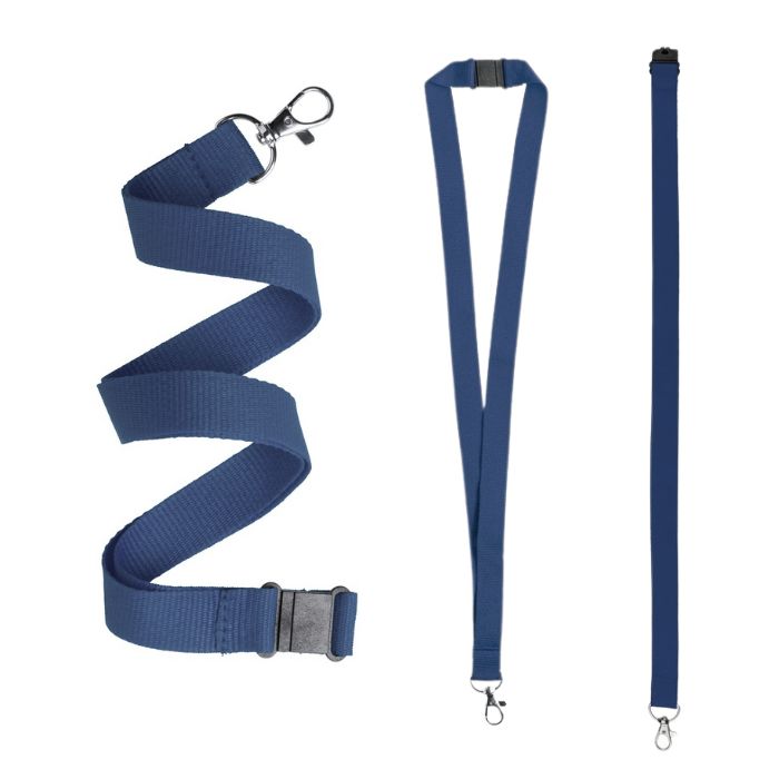 Polyester lanyard wholesale Navy