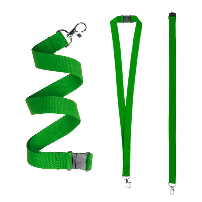 Polyester lanyard wholesale green