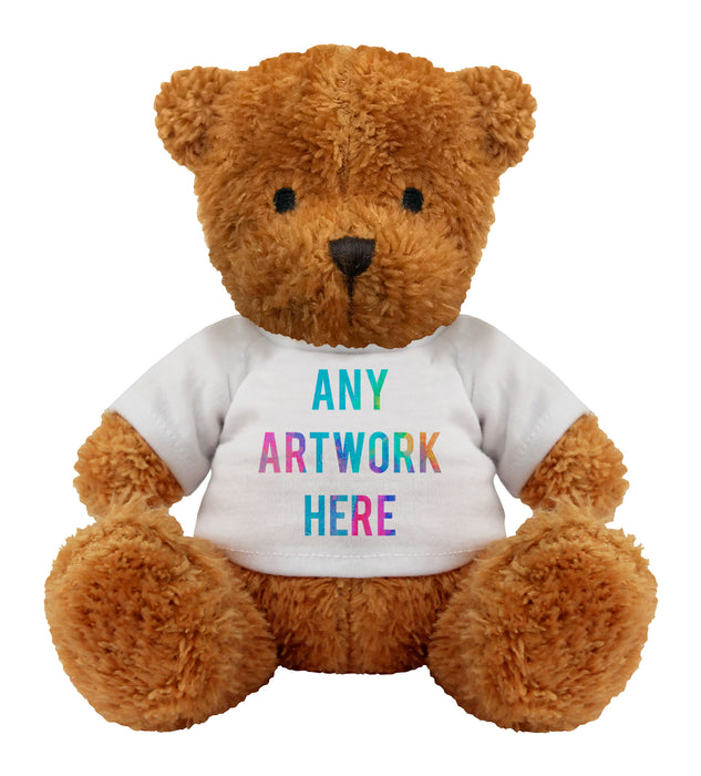 James II Teddy Bear with Printed Tee, 18cm