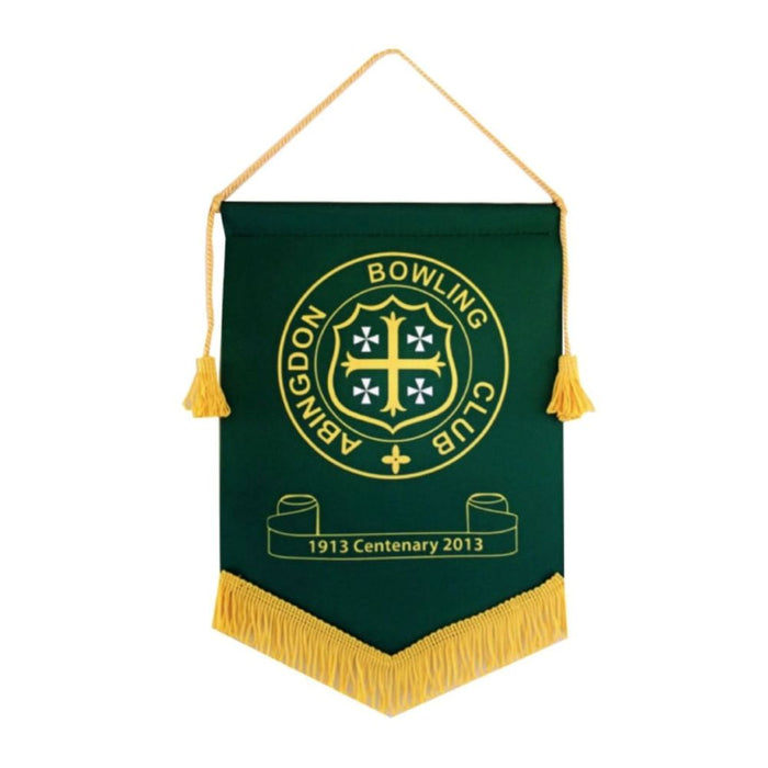 Custom logo sports flags and pennants for giveaways and merchandise