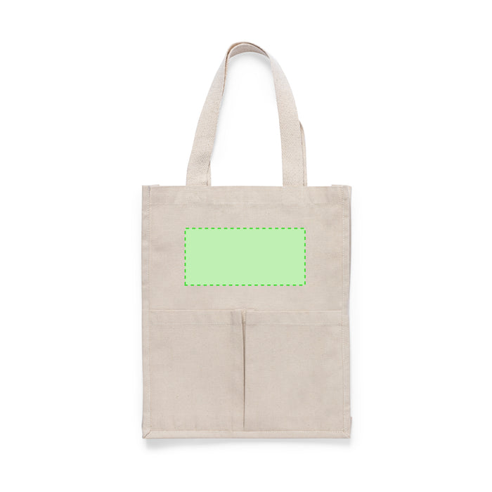 Branded canvas tote bag for UK events and retail