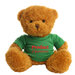 Teddy bear with green tee shirt