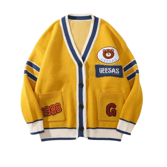 University knitted cardigan