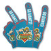 Football world cup cheering hand