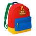 Fully customisable kids backpack in red, blue, yellow and green