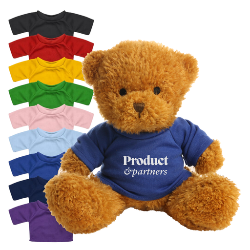 Branded teddy with blue Tee