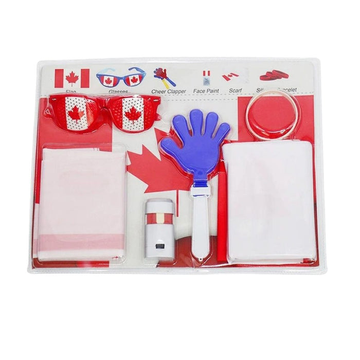 Canada football World Cup 2026 supporter pack with gloves, flags and fan accessories