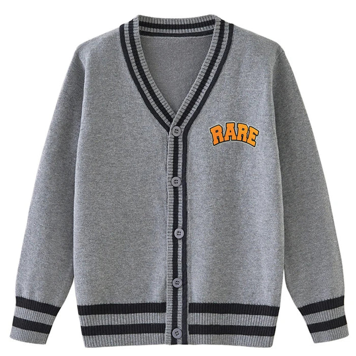 College logo cardigan