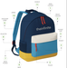 Diagram of the 11 parts of the backpack that can be coloured separately