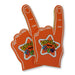Foam finger cheering hand orange
