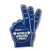 Football club supporters cheering hand
