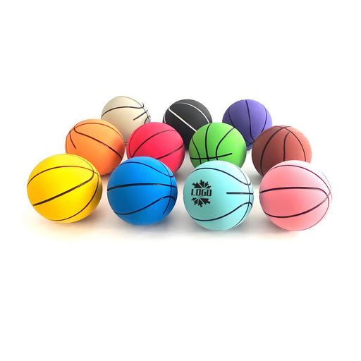 High bounce rubber basketball custom logo