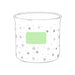 Retro Ceramic Christmas Mug with the branding print area marked in green