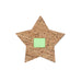 Cork Christmas Coasters with the branding print area marked in green