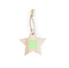 Flat Wooden Hanging Ornament with a third branding print area marked in green
