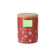 Ceramic Christmas Mug with Bamboo Lid with a fourth branding print area marked in green