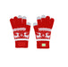 Touchscreen Christmas Gloves with a second branding print area marked in green