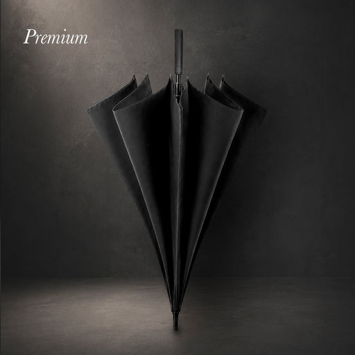 Large black automatic windproof umbrella