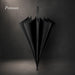 Large black automatic windproof umbrella