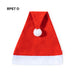 Red Santa hat with white trim and pom-pom, marked as RPET