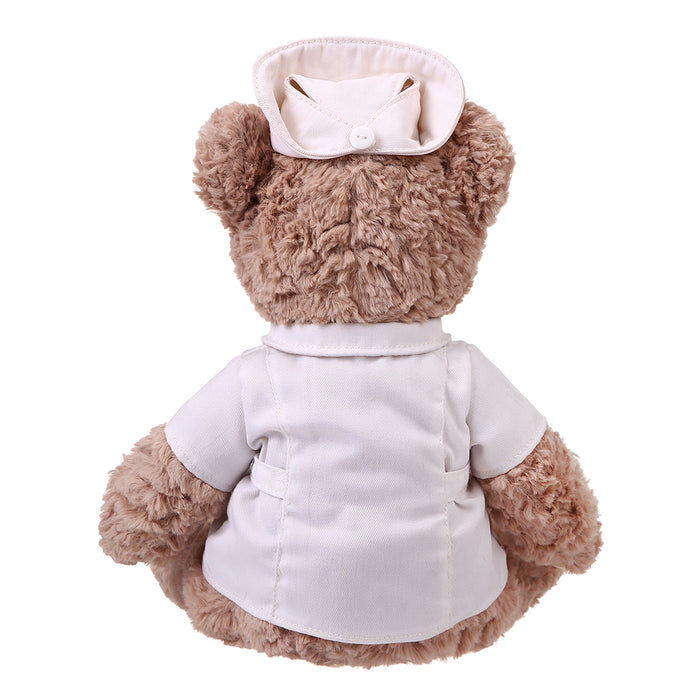 Nurse Teddy Bear back view showing nurse cap