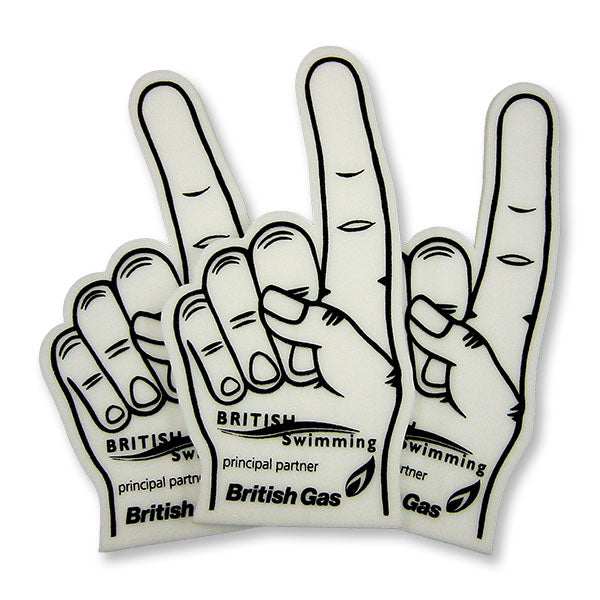 Printed tournament cheering foam hand